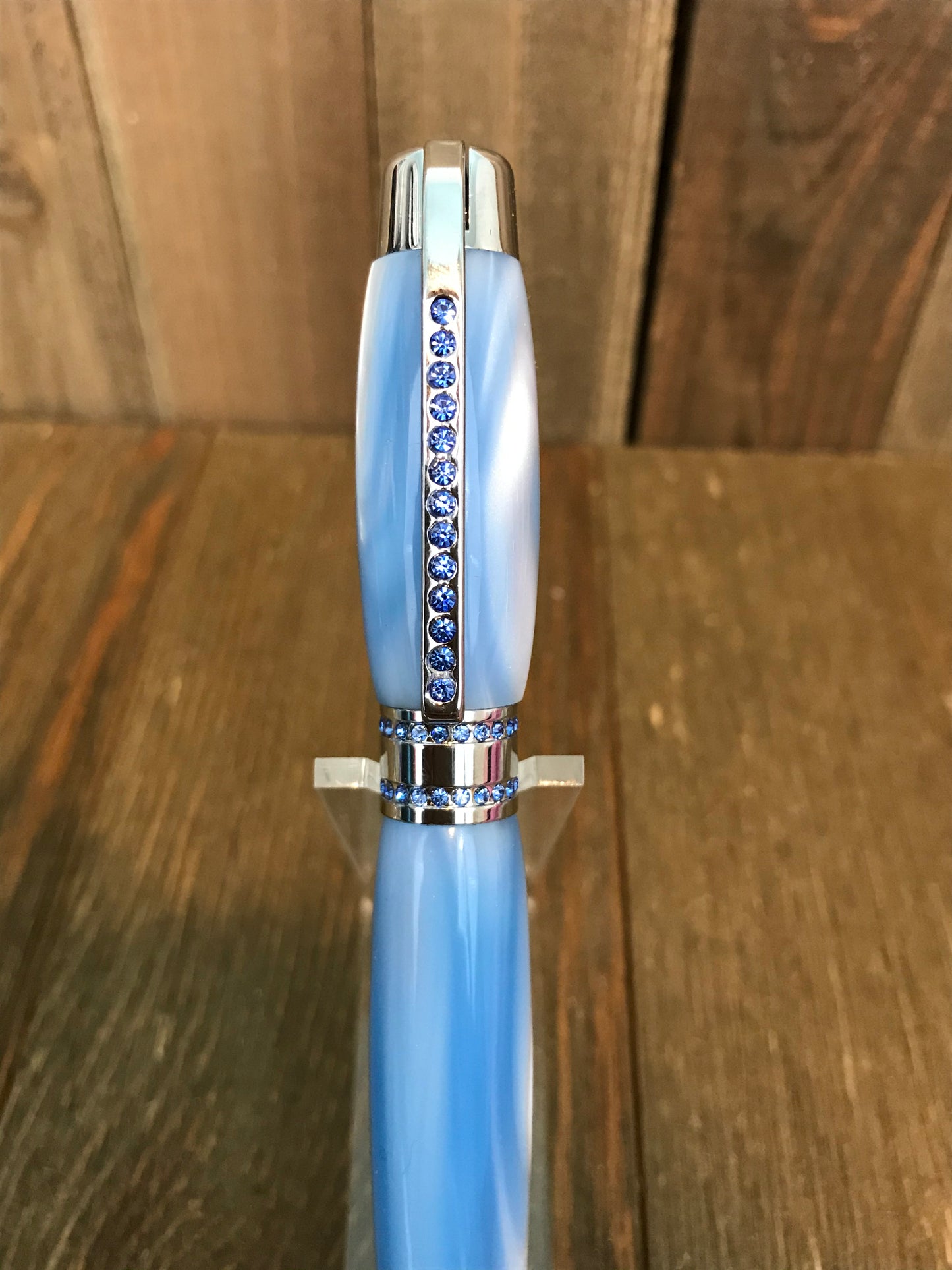 Princess Pen - Blue with Chrome trim