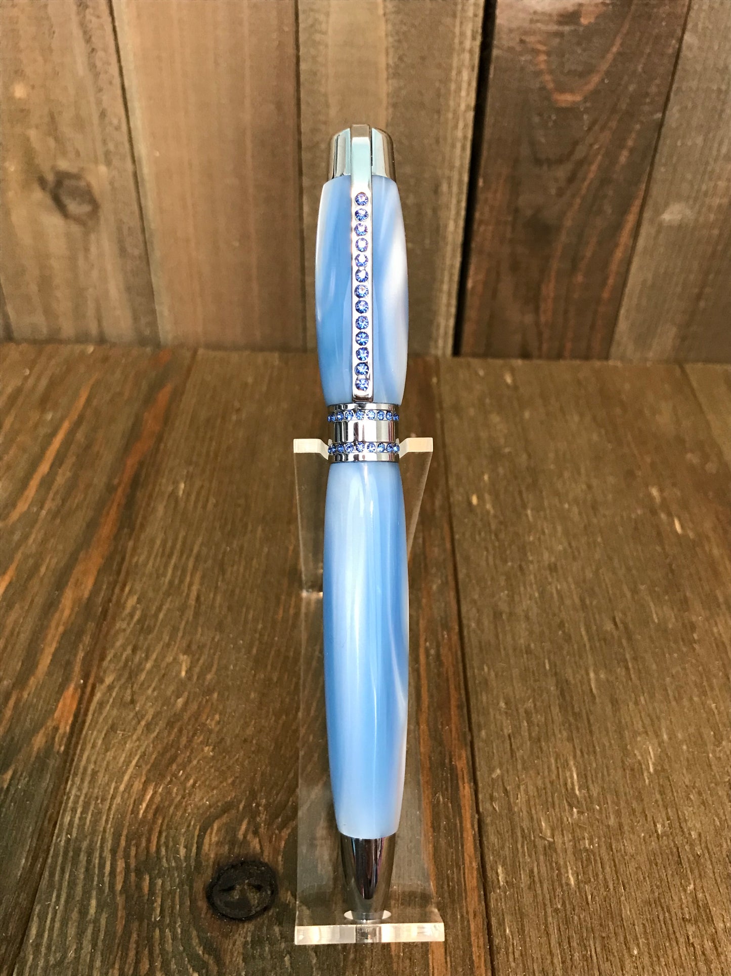 Princess Pen - Blue with Chrome trim